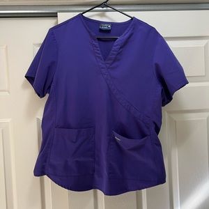 Sanibel Scrubs size Large purple scrub top and bottom
